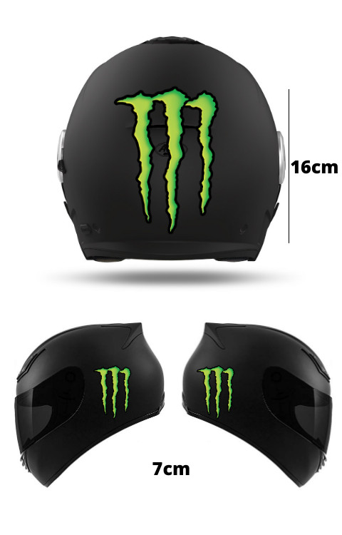 Monster Helmet Sticker | Helmet Graphics